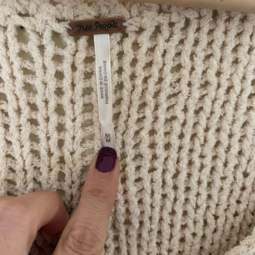 Free People | Halo Pullover Sweater Ivory Med NWOT - Picture 7 of 10